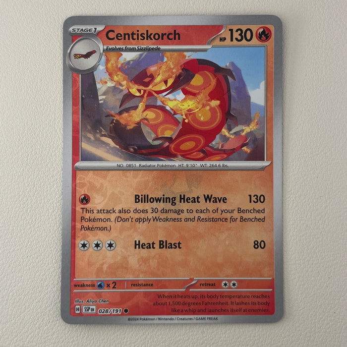 Centiskorch - Reverse Holo - Surging Sparks 028/191