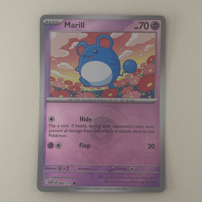 Marill - Energy Symbol Reverse Holo - Ascended Heroes 083/217