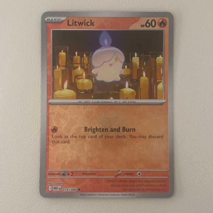 Litwick - Reverse Holo - White Flare 016/086