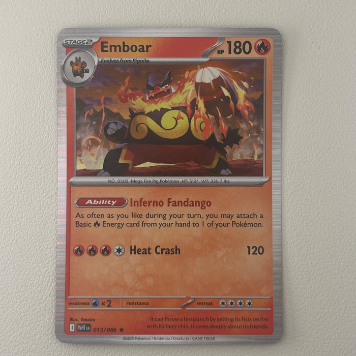 Emboar - Holo - White Flare 013/086