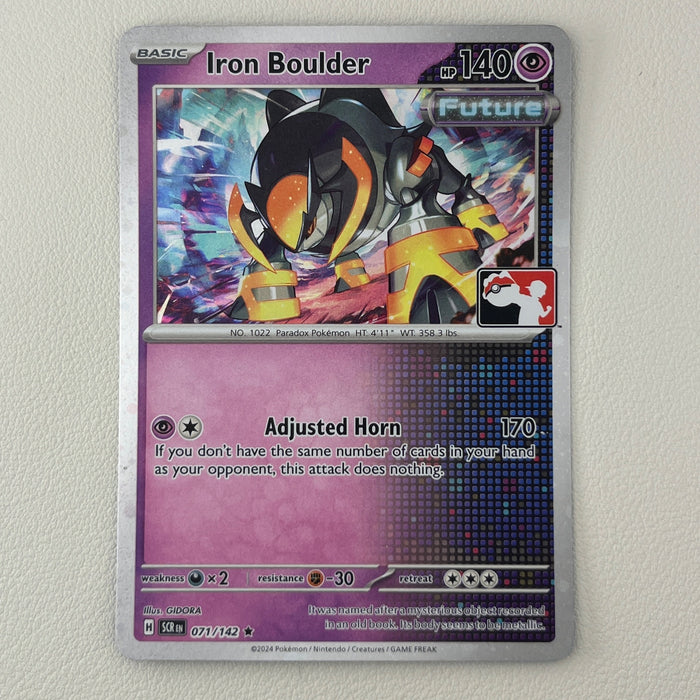 Iron Boulder - Cosmos Holo - Play! Prize Pack Stamp - Stellar Crown 071/142