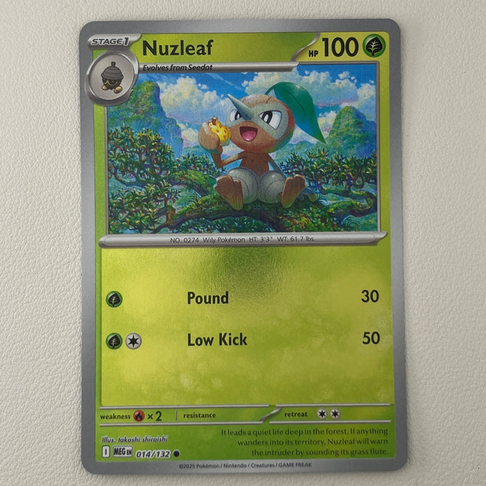 Nuzleaf - Reverse Holo - Mega Evolution 014/132