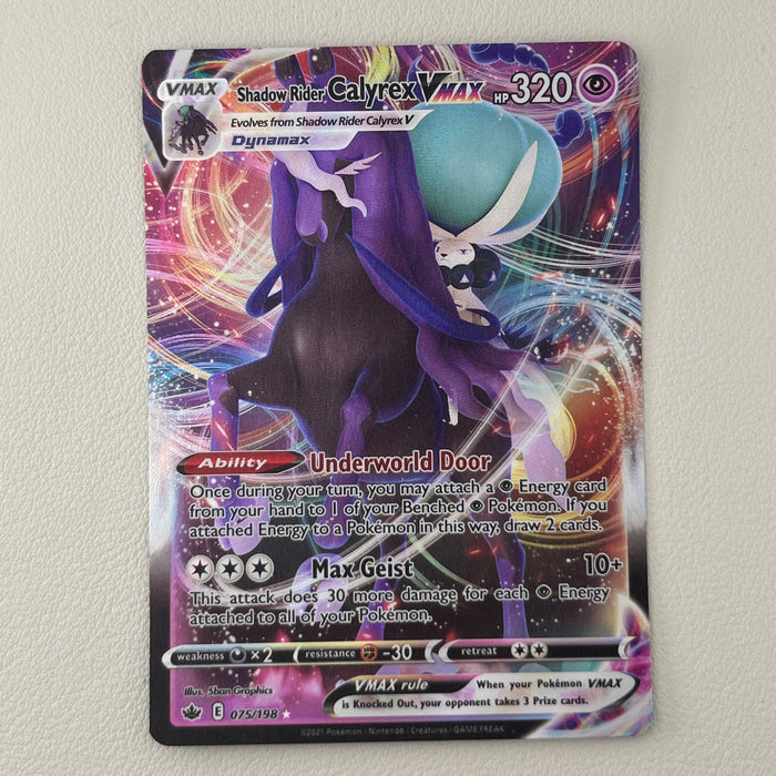 Shadow Rider Calyrex VMAX - Holo - Chilling Reign 075/198