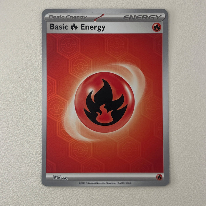 Basic Fire Energy - Holo - Scarlet & Violet Energy 002