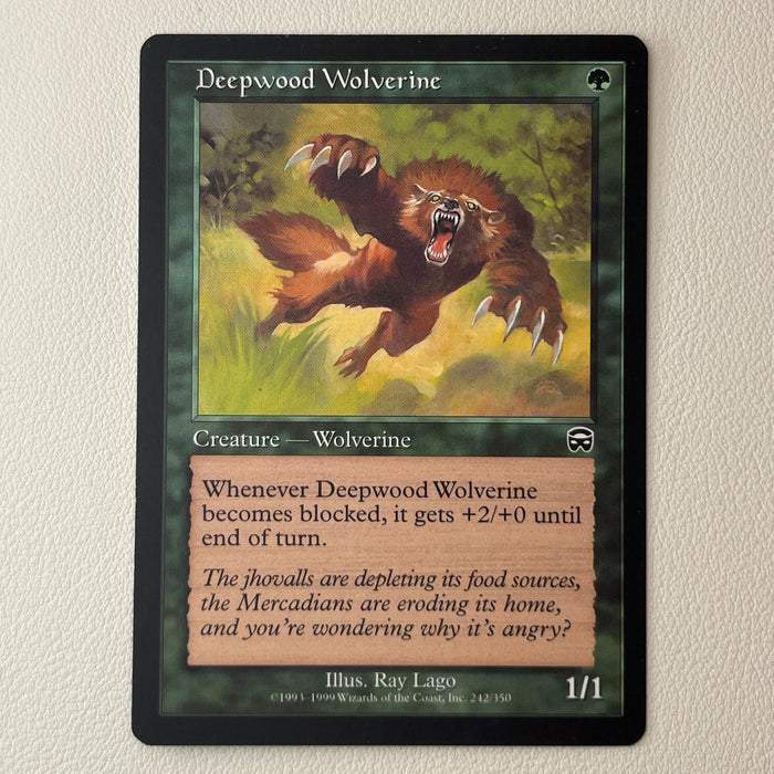 Deepwood Wolverine - Mercadian Masques 242