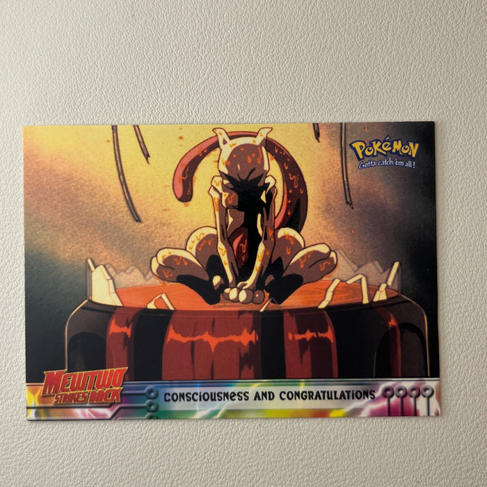 Consciousness And Congratulations - Black Label - 1999 Topps Pokemon The First Movie 3
