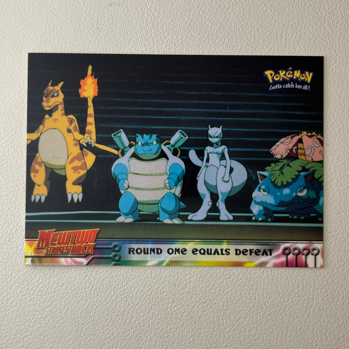 Round One Equals Defeat - Black Label - 1999 Topps Pokemon The First Movie 26