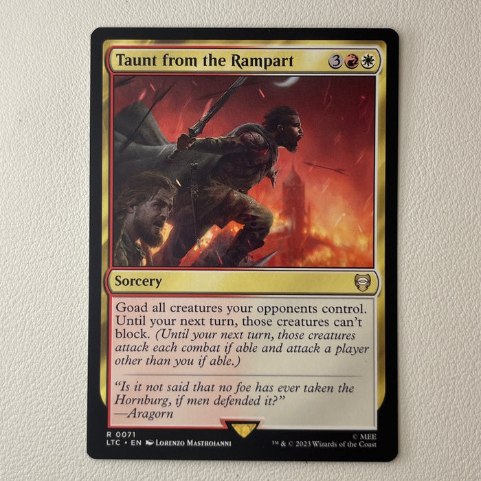 Taunt from the Rampart - Tales of Middle-earth Commander 0071