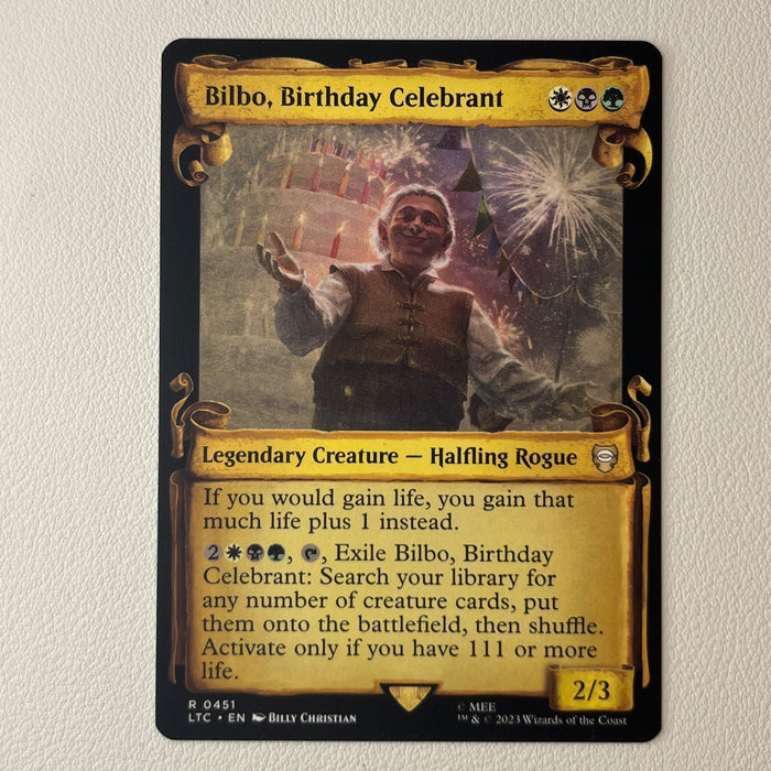 Bilbo, Birthday Celebrant - Tales of Middle-earth Commander 0451