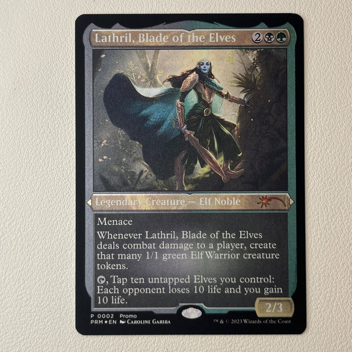 Lathril, Blade of the Elves - Etched Foil - Kaldheim Promos 2★