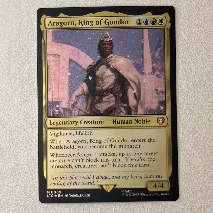 Aragorn, King of Gondor - Foil - Tales of Middle-earth Commander 0005