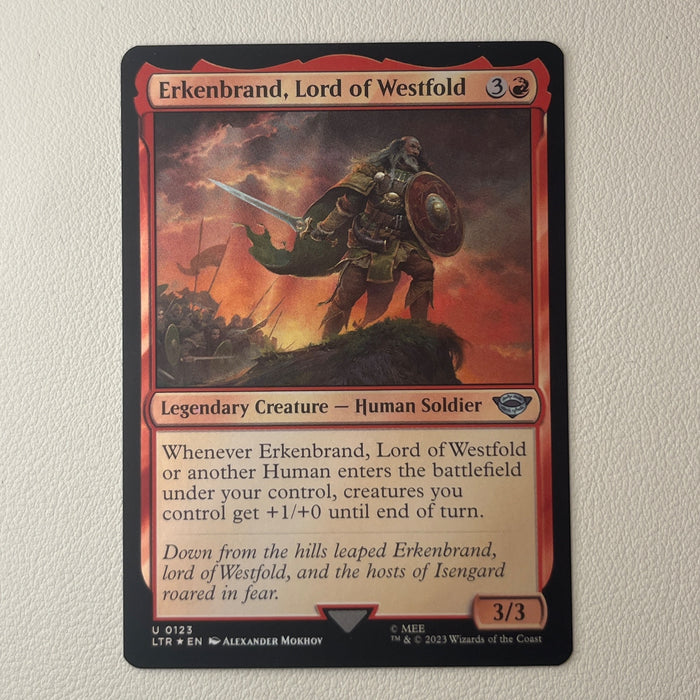Erkenbrand, Lord of Westfold - Foil - The Lord of the Rings: Tales of Middle-earth 0123
