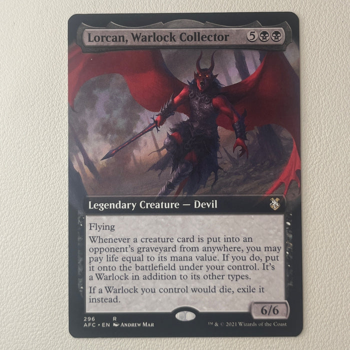 Lorcan, Warlock Collector - Forgotten Realms Commander 296