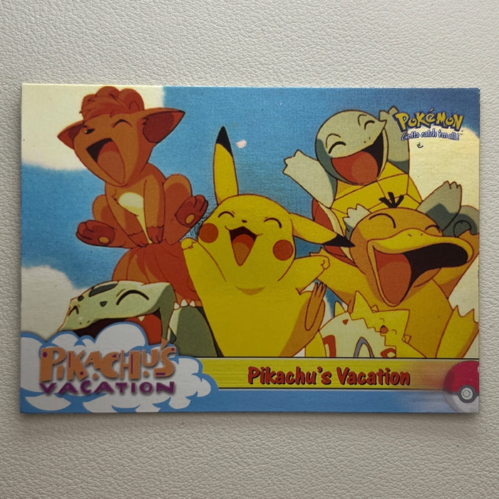 Pikachu's Vacation - Foil - 1999 Topps Pokemon The First Movie 42