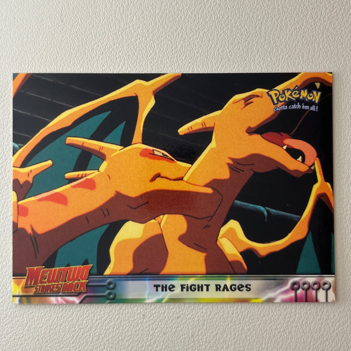 The Fight Rages - 1999 Topps Pokemon The First Movie 35