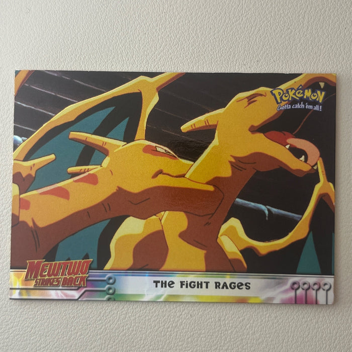 The Fight Rages - Foil - 1999 Topps Pokemon The First Movie 35