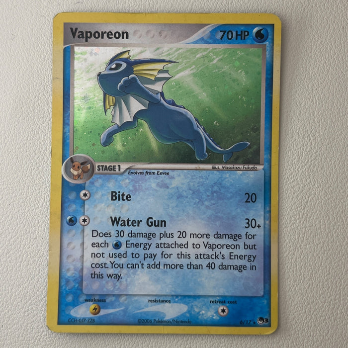 Vaporeon - Cosmos Holo - POP Series 3 6/17