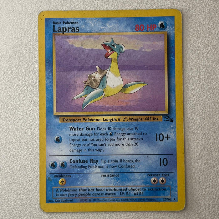 Lapras - Unlimited - Fossil 25/62