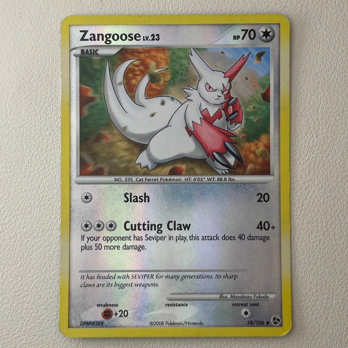 Zangoose - Reverse Holo - Great Encounters 59/106