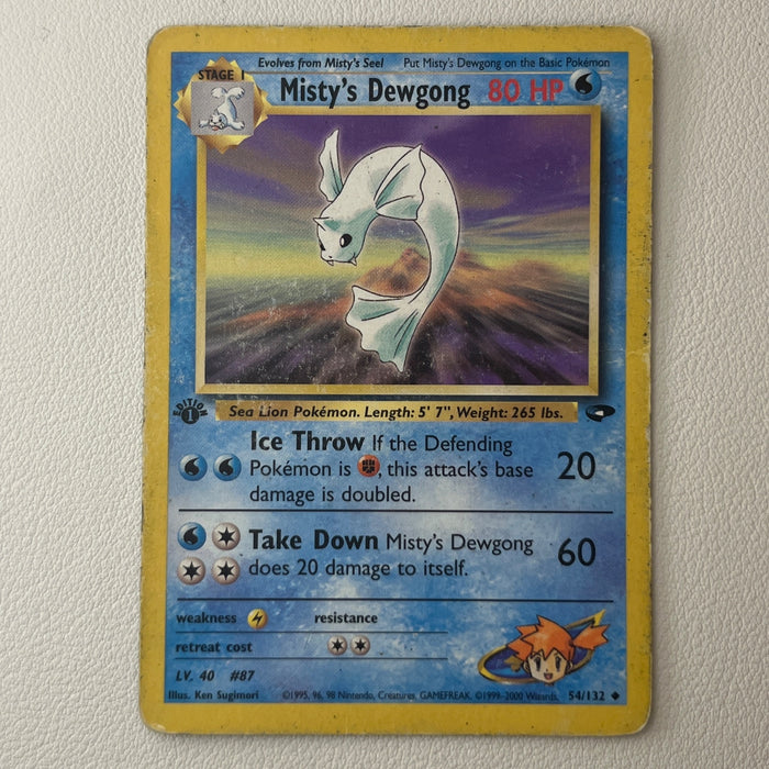 Misty's Dewgong - 1st Edition - Gym Challenge 54/132