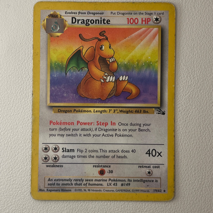 Dragonite - Unlimited - Fossil 19/62