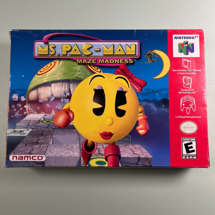 Ms Pac-Man Maze Madness N64 Nintendo 64 Original Box Only - No Game