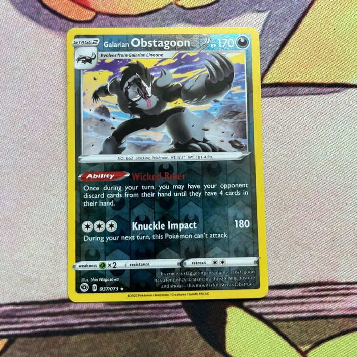 Galarian Obstagoon - Reverse Holo - Champion's Path 037/073