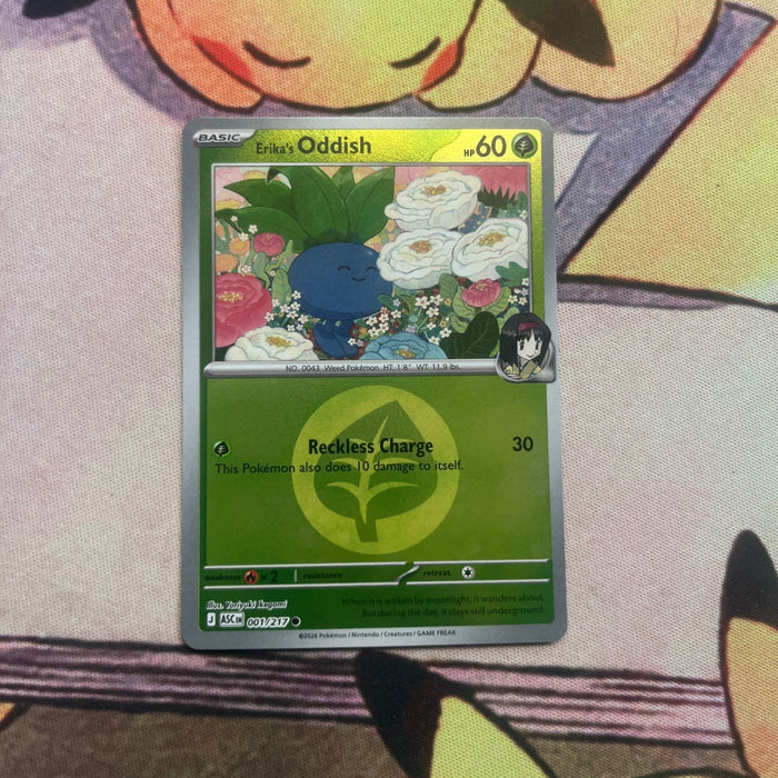 Erika's Oddish - Energy Symbol Reverse Holo - Ascended Heroes 001/217