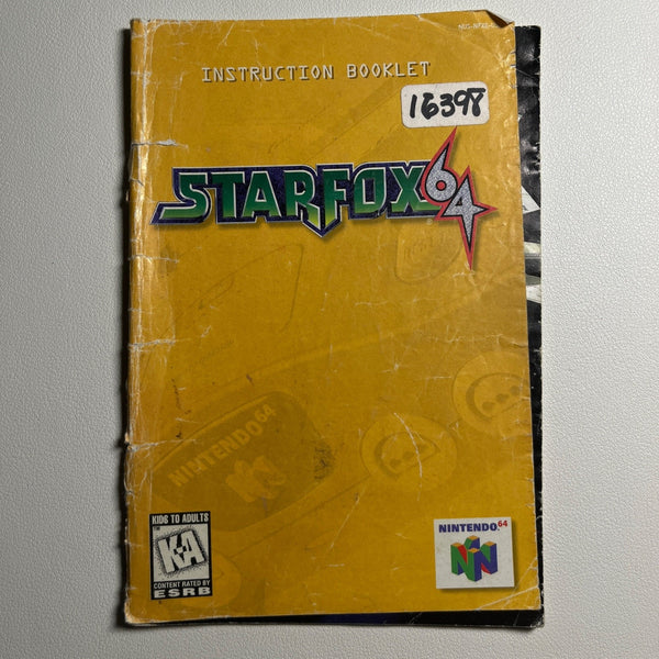 Star Fox 64 manual photo 1