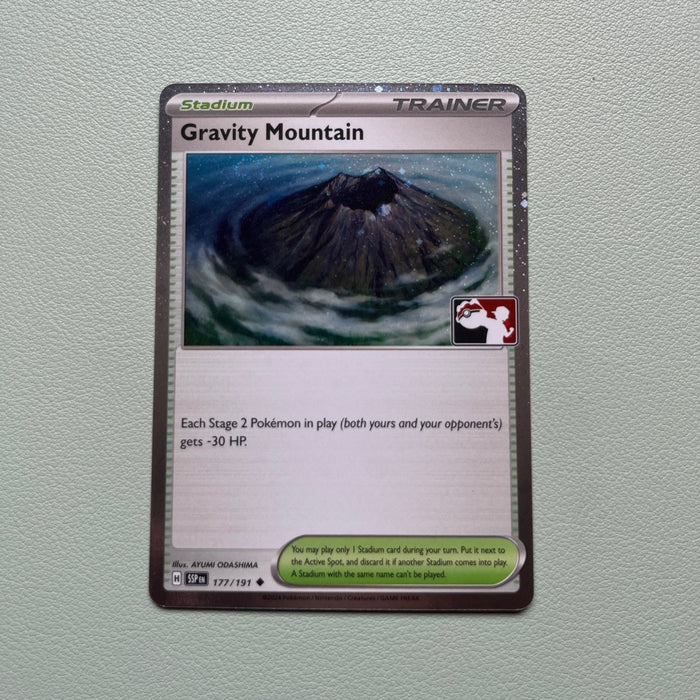 Gravity Mountain - Cosmos Holo - Play! Prize Pack Stamp - Surging Sparks 177/191