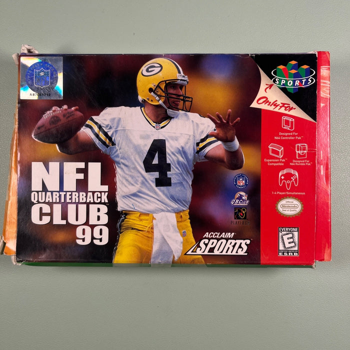 NFL Quarterback Club 99 N64 Original Box Only - Rough, No Game