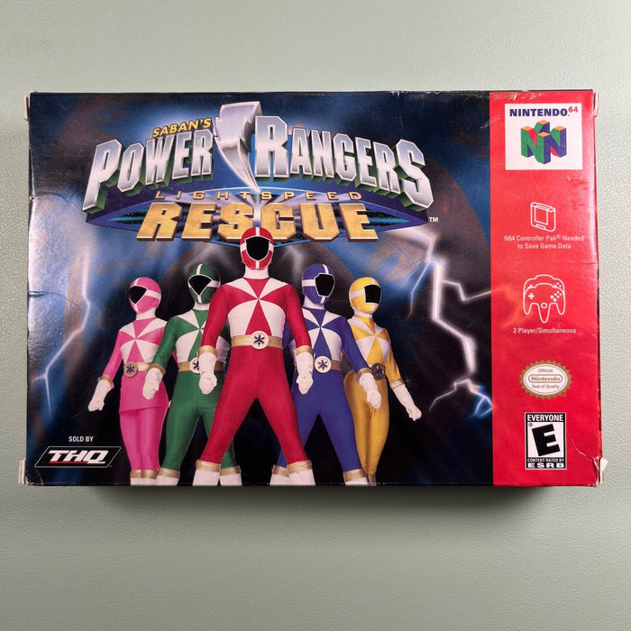 Power Rangers Lightspeed Rescue N64 Nintendo 64 Original Box Only
