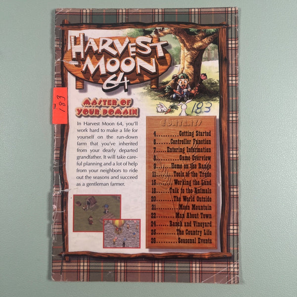 Harvest Moon 64 manual photo 1