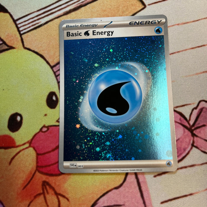 Basic Water Energy - Cosmos Holo - Scarlet & Violet Energy 003