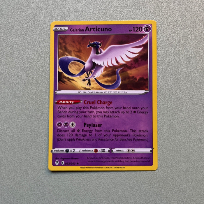 Galarian Articuno - Evolving Skies 063/203