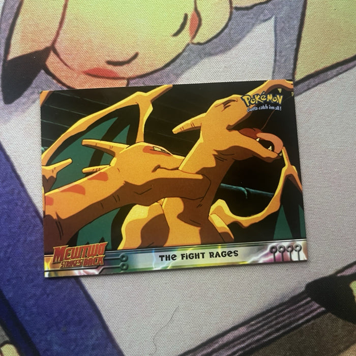 The Fight Rages - 1999 Topps Pokemon The First Movie 35