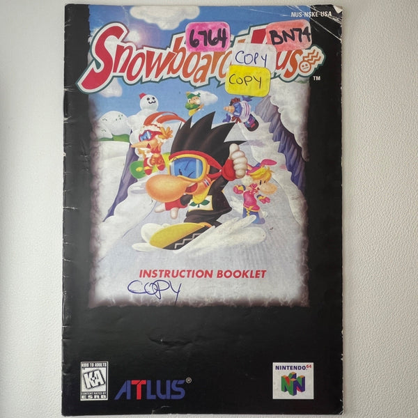 Snowboard Kids manual photo 1
