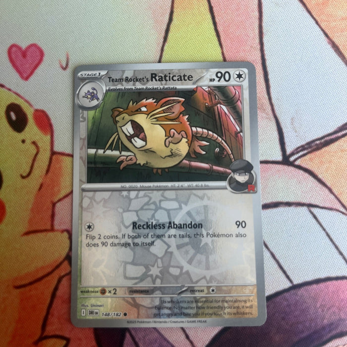 Team Rocket's Raticate - Reverse Holo - Destined Rivals 148/182