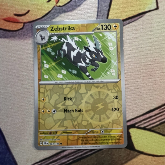 Zebstrika - Reverse Holo - Surging Sparks 063/191