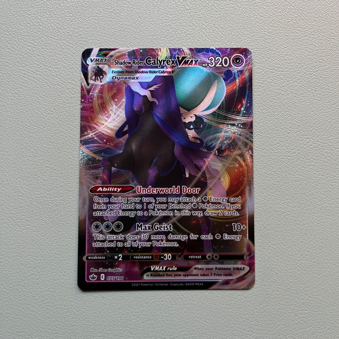 Shadow Rider Calyrex VMAX - Holo - Chilling Reign 075/198