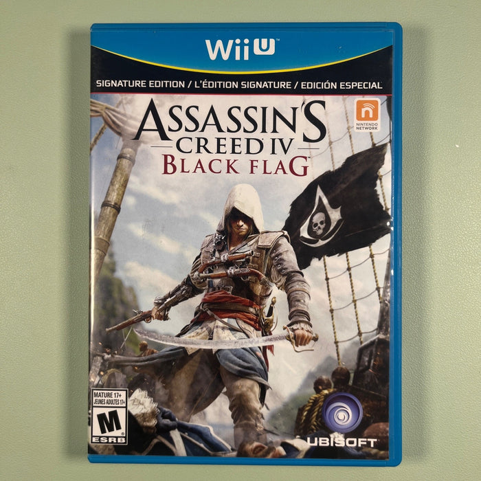 Assassin's Creed IV Black Flag SIGNATURE EDITION Wii U CIB Tested