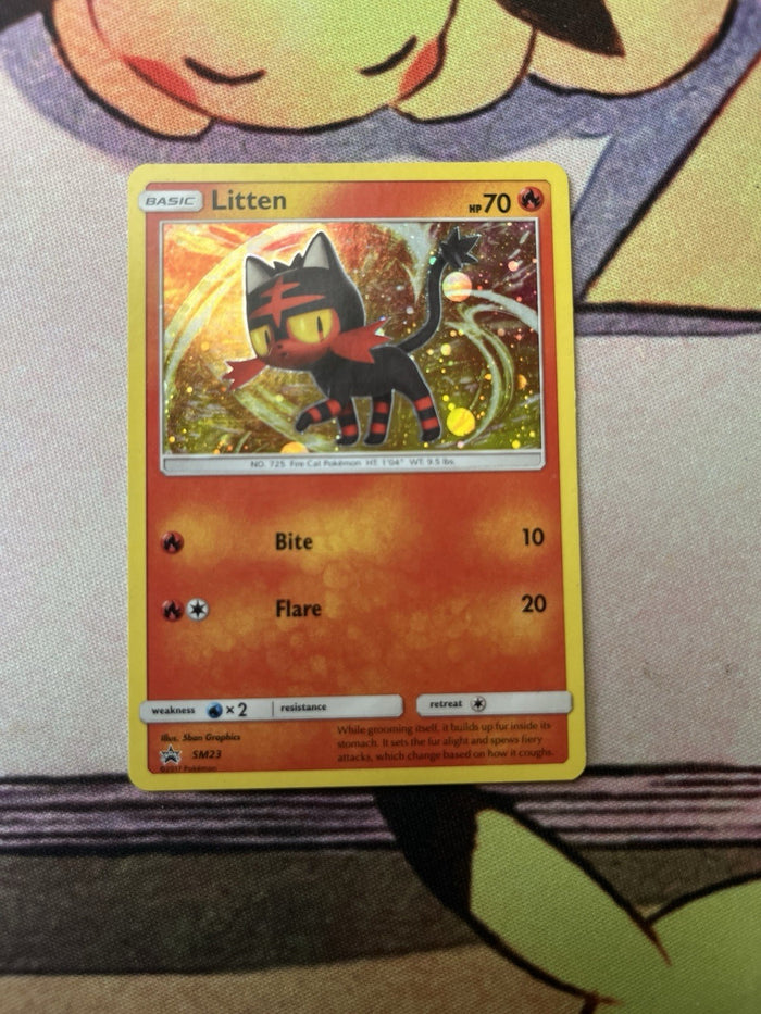 Litten - Cosmos Holo - SM Black Star Promos SM23