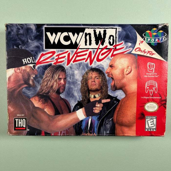 WCW vs nWo Revenge N64 Nintendo 64 Original Box and Manual - Rough