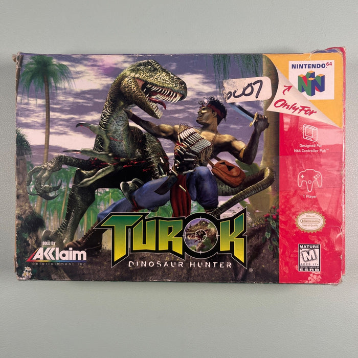 Turok Dinosaur Hunter N64 Nintendo 64 Original Box Only - No Game