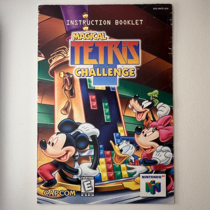 Magical Tetris Challenge N64 Nintendo 64 Original Instruction Manual Only