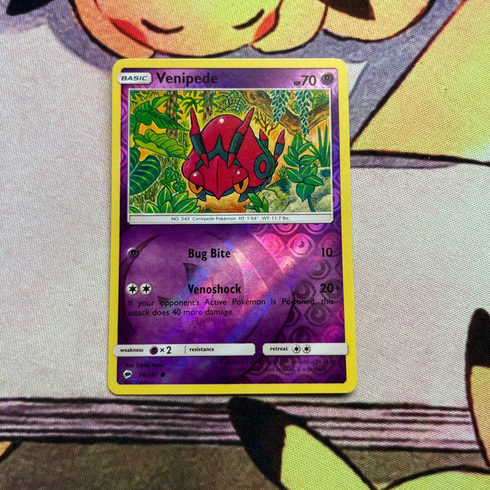 Venipede - Reverse Holo - Burning Shadows 56/147