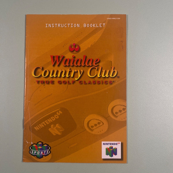 Waialae Country Club: True Golf Classics manual photo 1