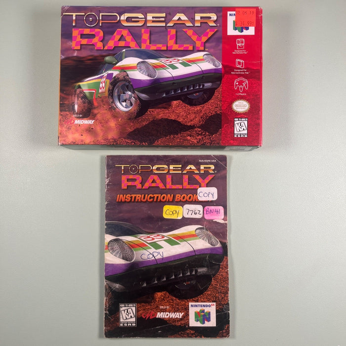 Top Gear Rally N64 Nintendo 64 Original Box and Manual - No Game
