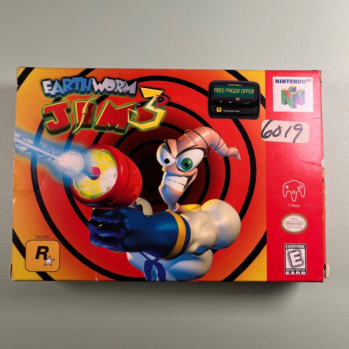 Earthworm Jim 3D N64 Nintendo 64 Original Box Only - No Game
