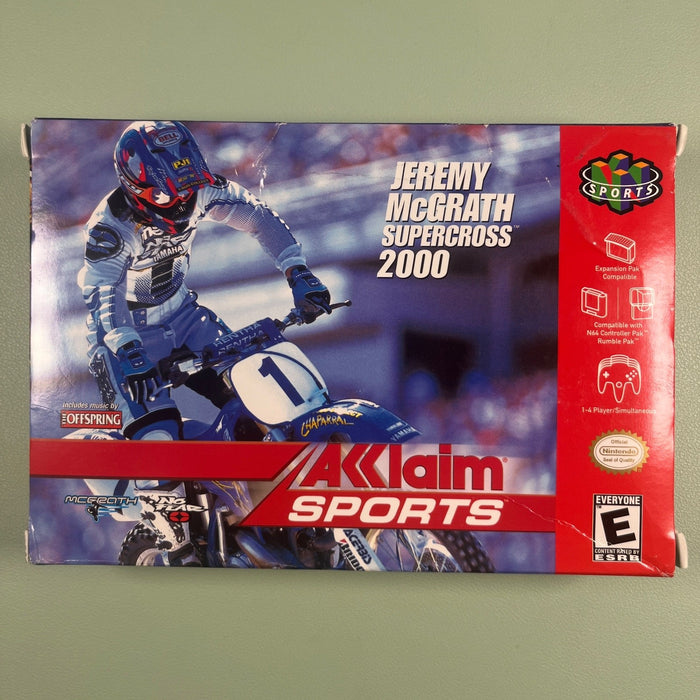 Jeremy McGrath Supercross 2000 N64 Original Box Only - No Game
